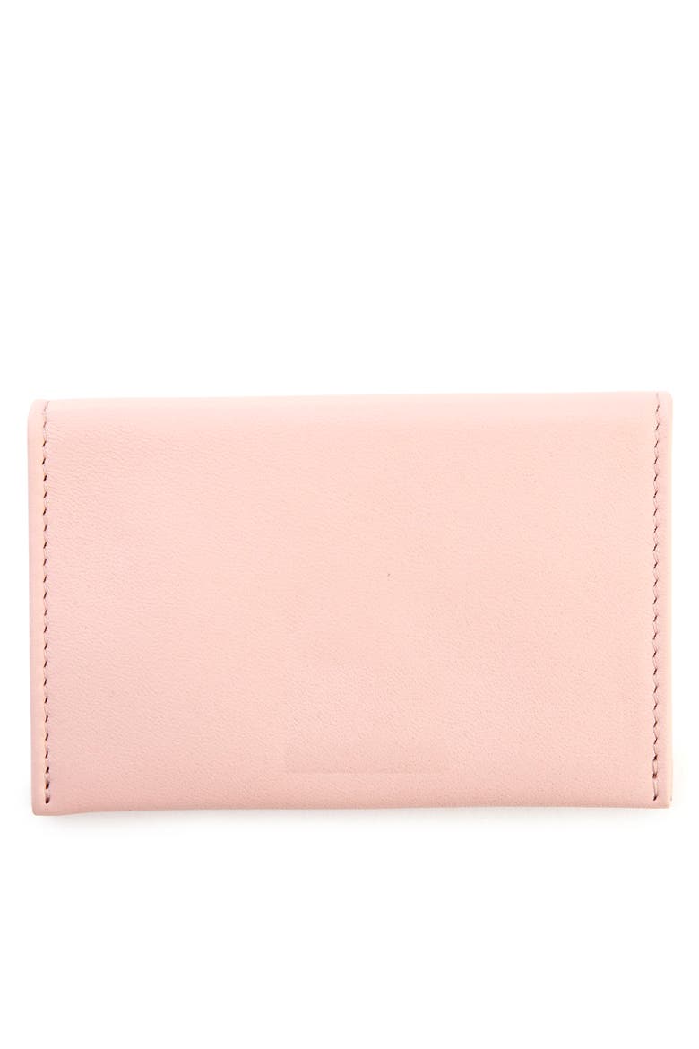 Personalized Envelope Card Holder, Alternate, color, LIGHT PINK - SILVER FOIL