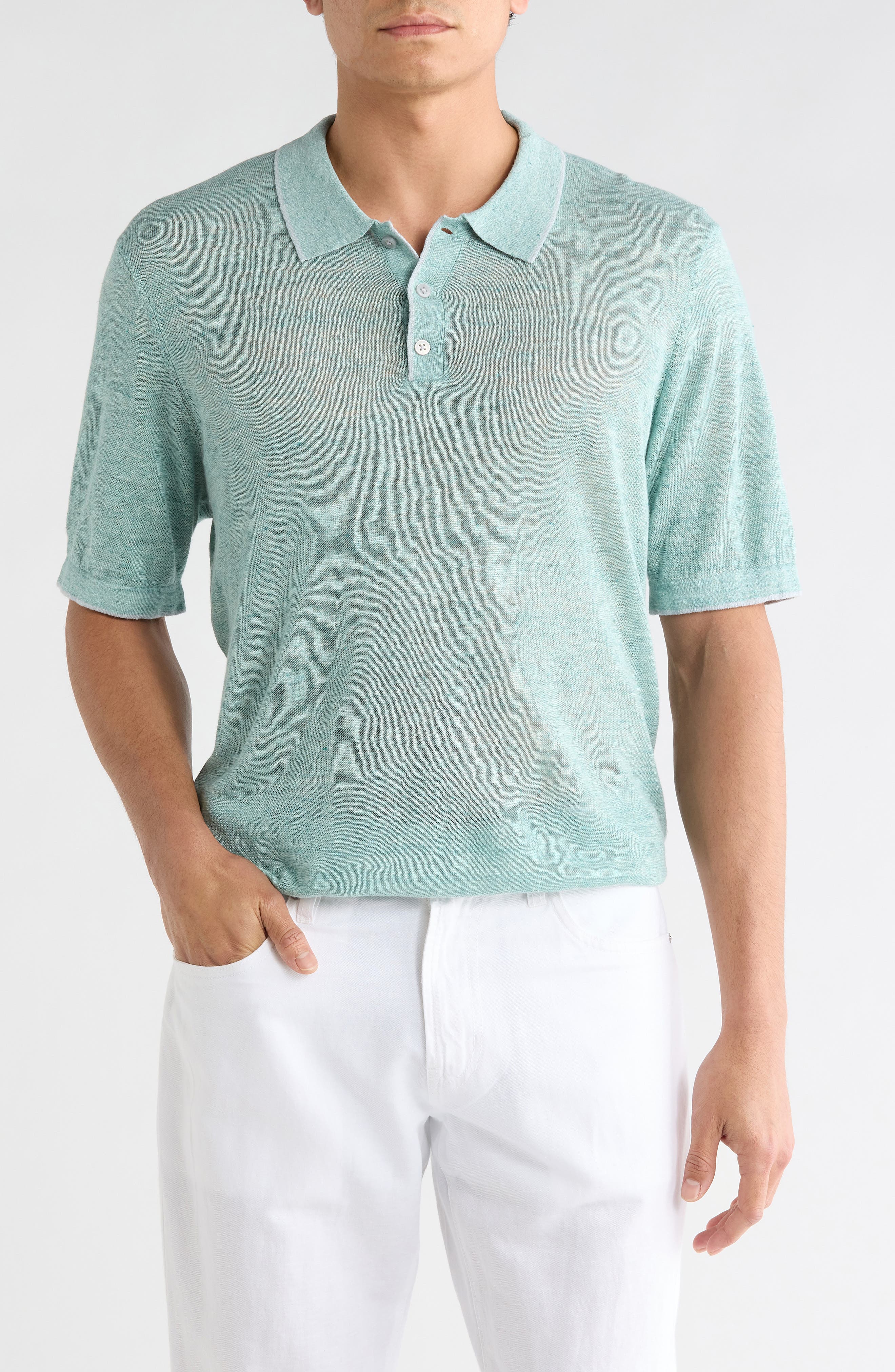Costa Short Sleeve Sweater Polo - image 3