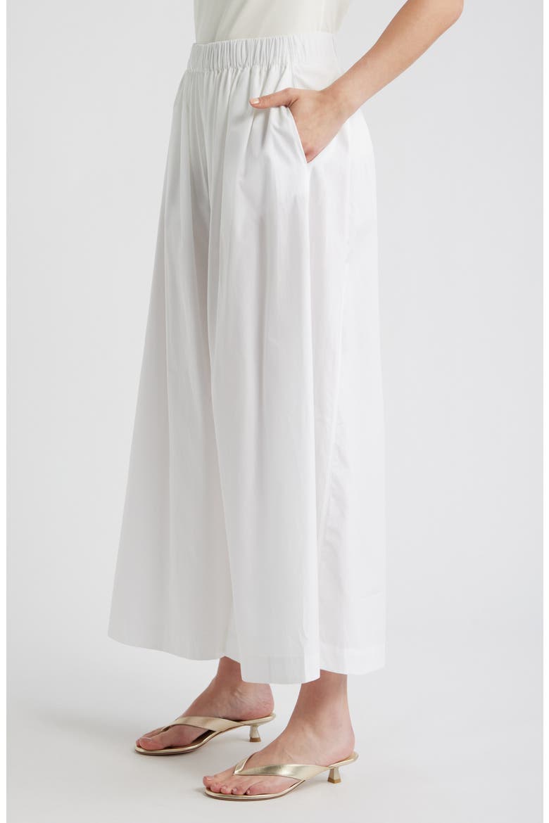 Talini Cotton Wide Leg Pants, Alternate, color, BRIGHT WHITE