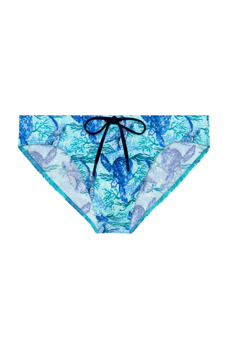 HOM Tartane Swim Mini Briefs, Main, color, Blue Print
