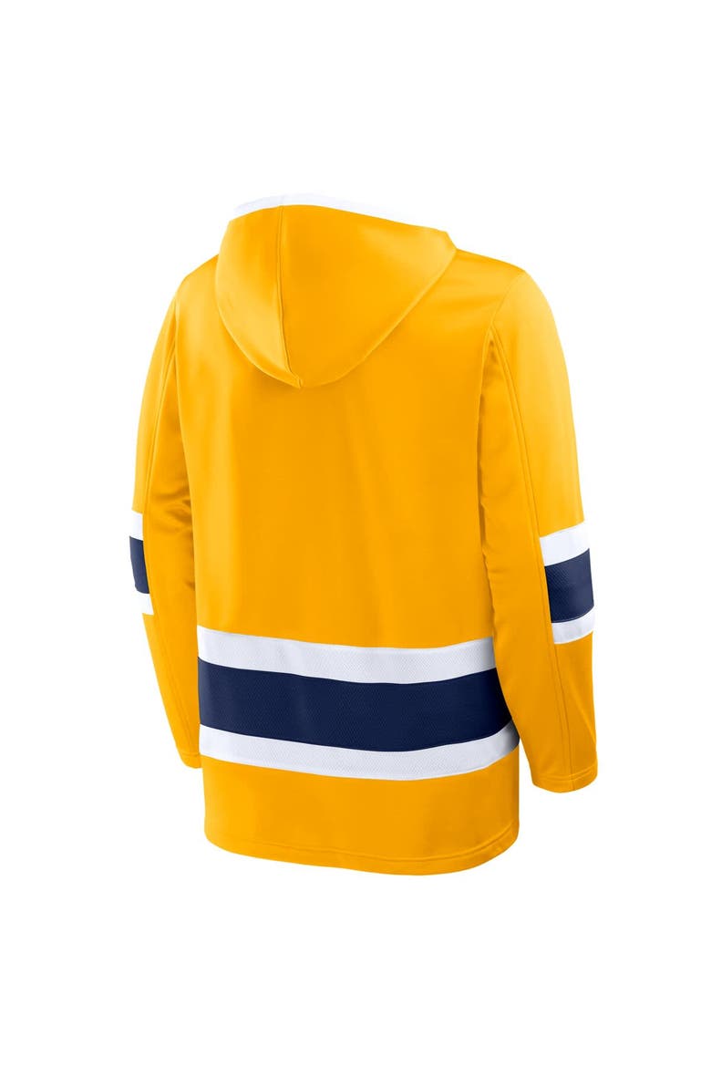 Men's Fanatics Gold Nashville Predators Prime Time Fleece Hoodie, Alternate, color, Gold