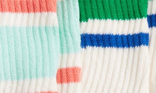 American Trench Assorted 3-pack Retro Stripe Cotton Blend Crew Socks