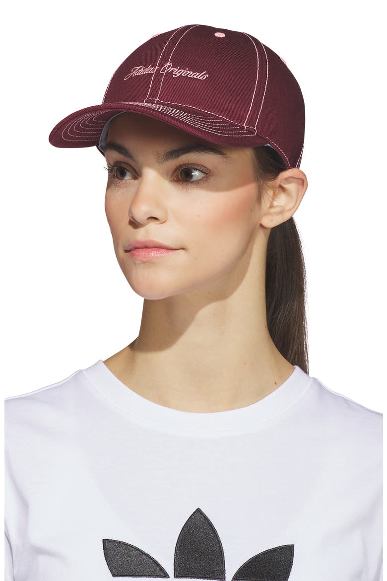 Signature Baseball Cap, Alternate, color, SHADOW RED/ PINK SPARK