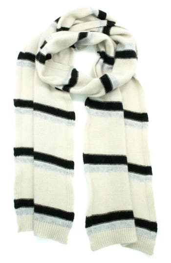 PORTOLANO PORTOLANO STRIPE CASHMERE SCARF