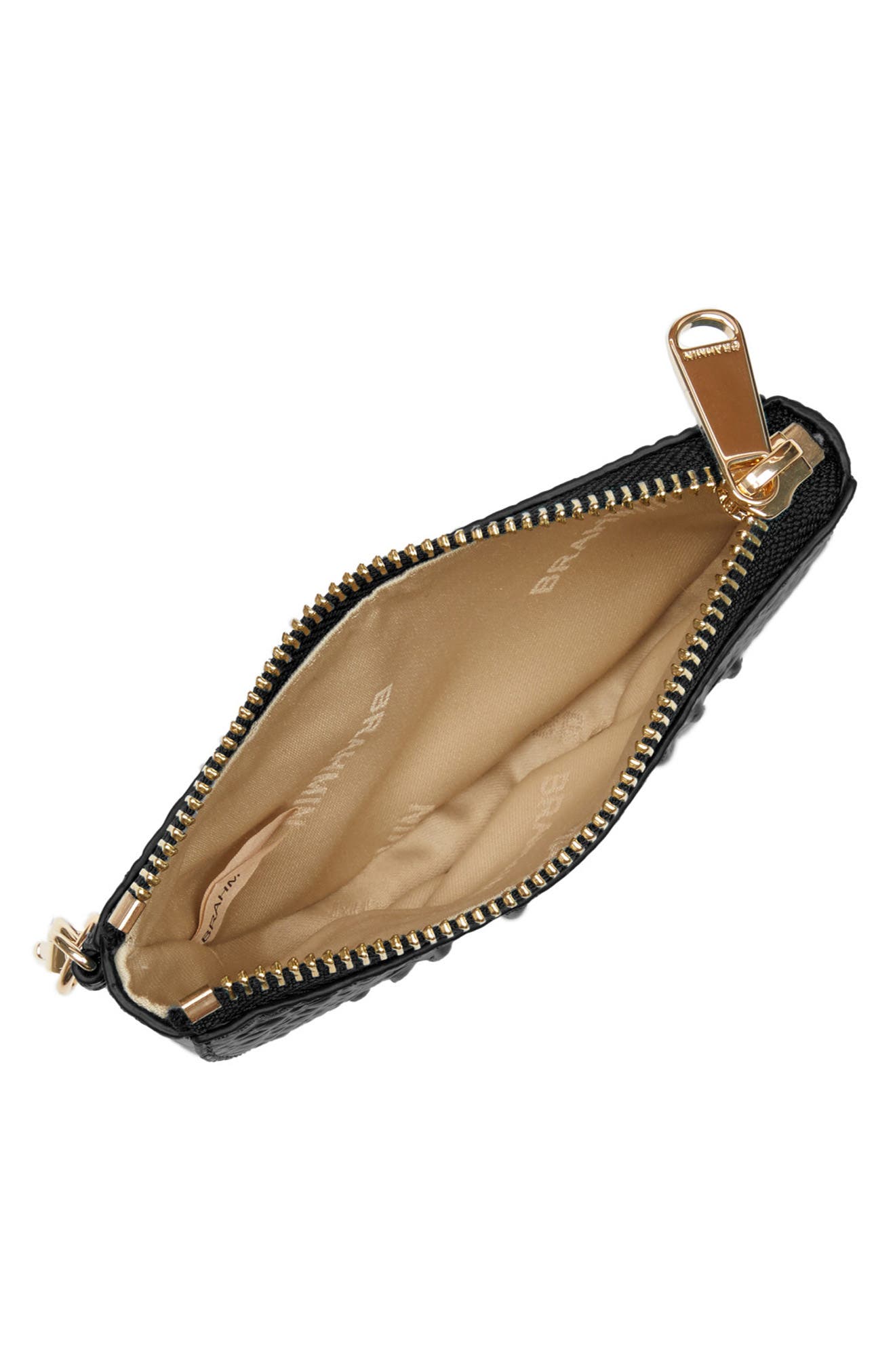Britt Croc Embossed Leather Coin Purse - image 2