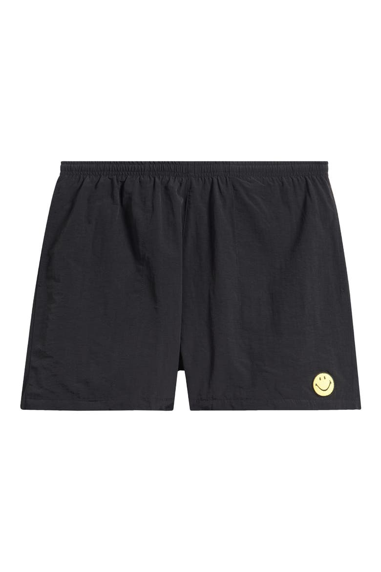 Smiley Classic Tech Shorts, Alternate, color, BLACK