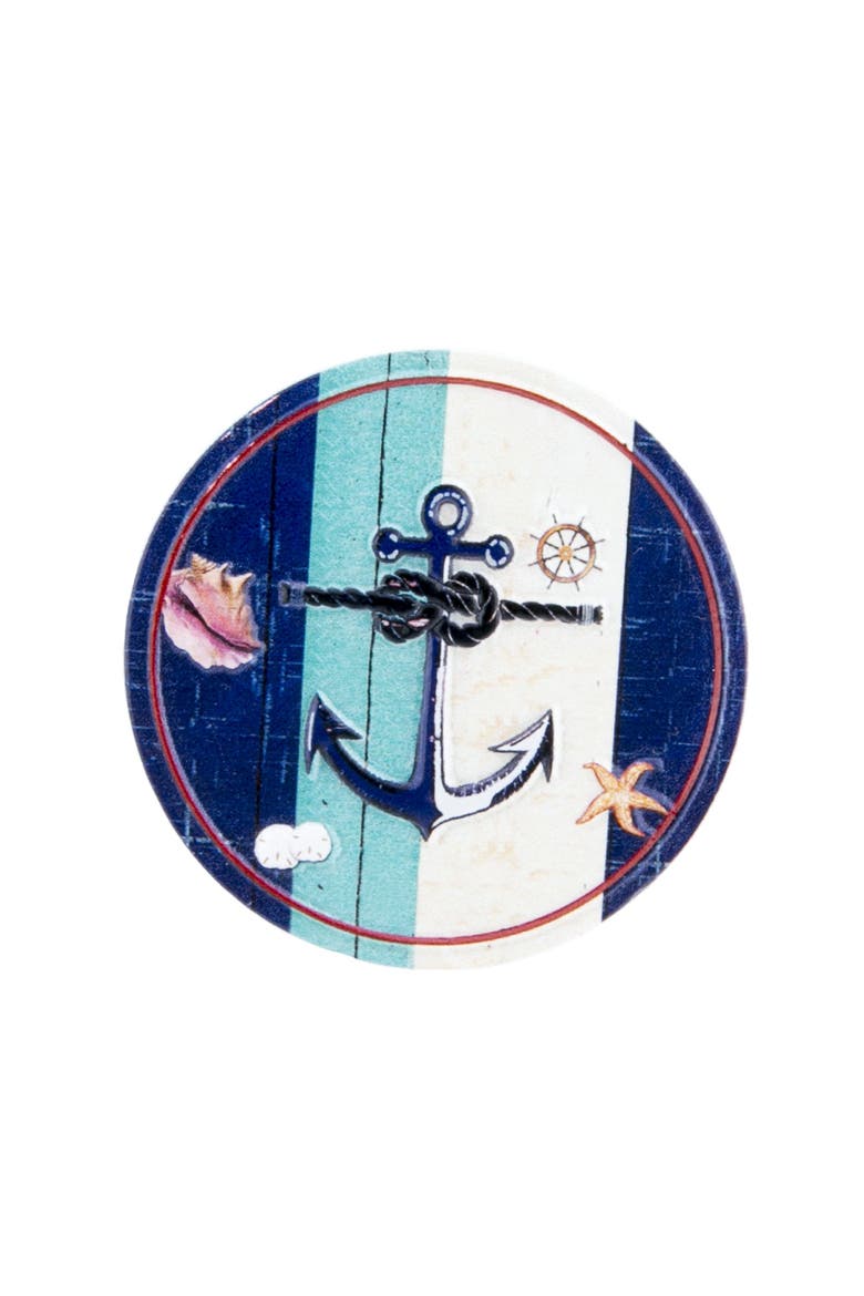 Round Anchor Magnet 2.25", Main, color, Blue