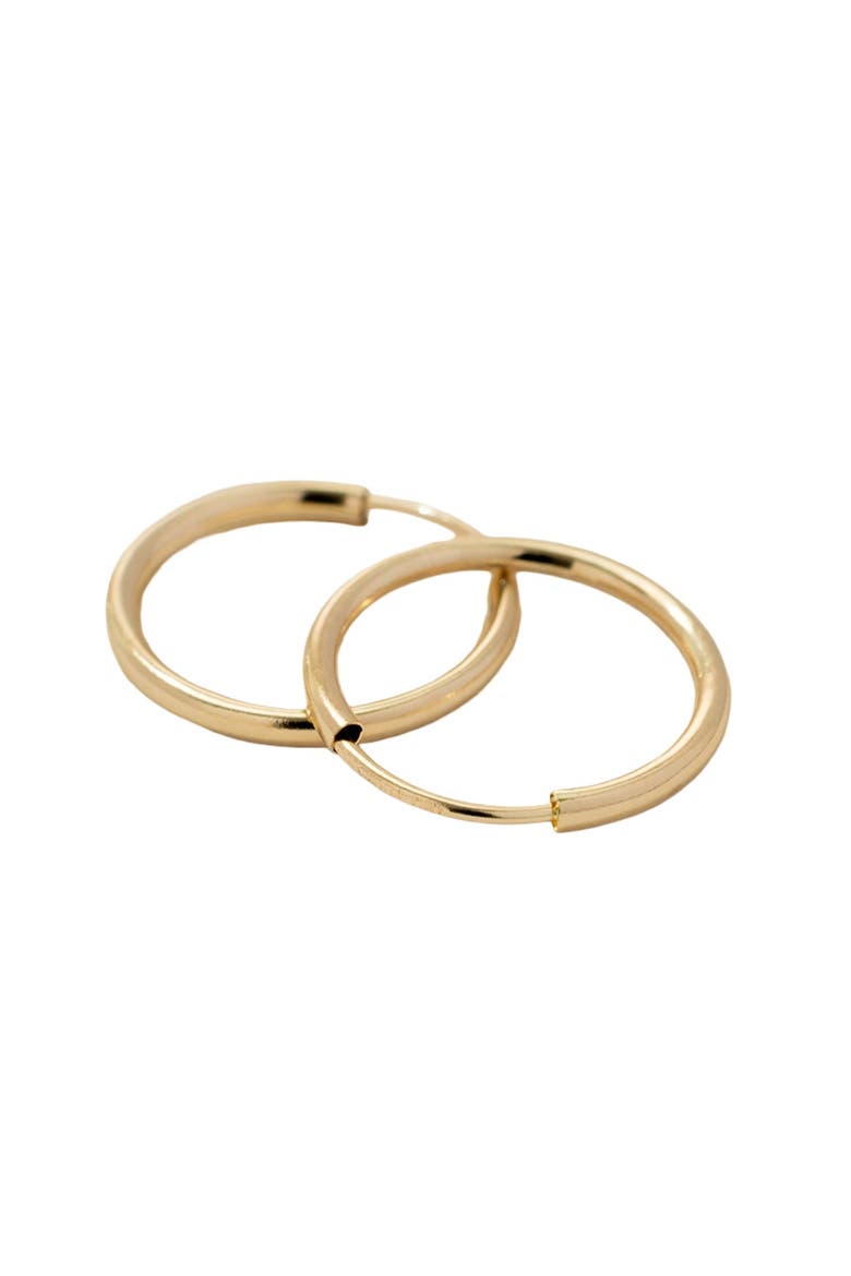 14K Live In Hoop Earrings, Alternate, color, 14k Solid Gold