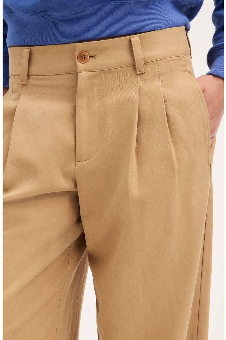 The Everyday Drapey Twill Trouser, Alternate, color, DESERT CAMEL