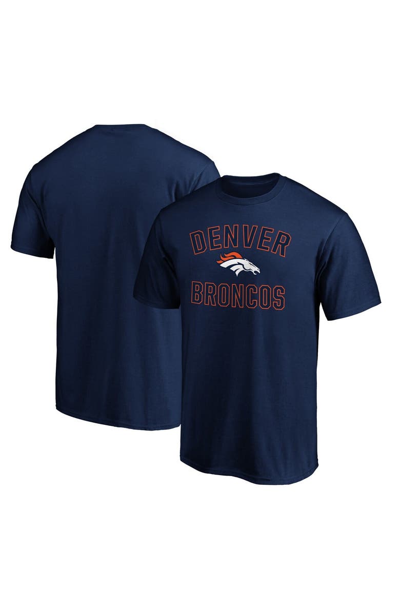 FANATICS Men's Fanatics Navy Denver Broncos  Victory Arch T-Shirt, Main, color, 