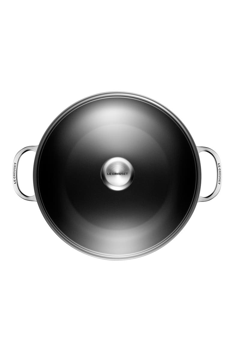 4-Quart Toughened Nonstick PRO Braiser & Lid, Alternate, color, BLACK