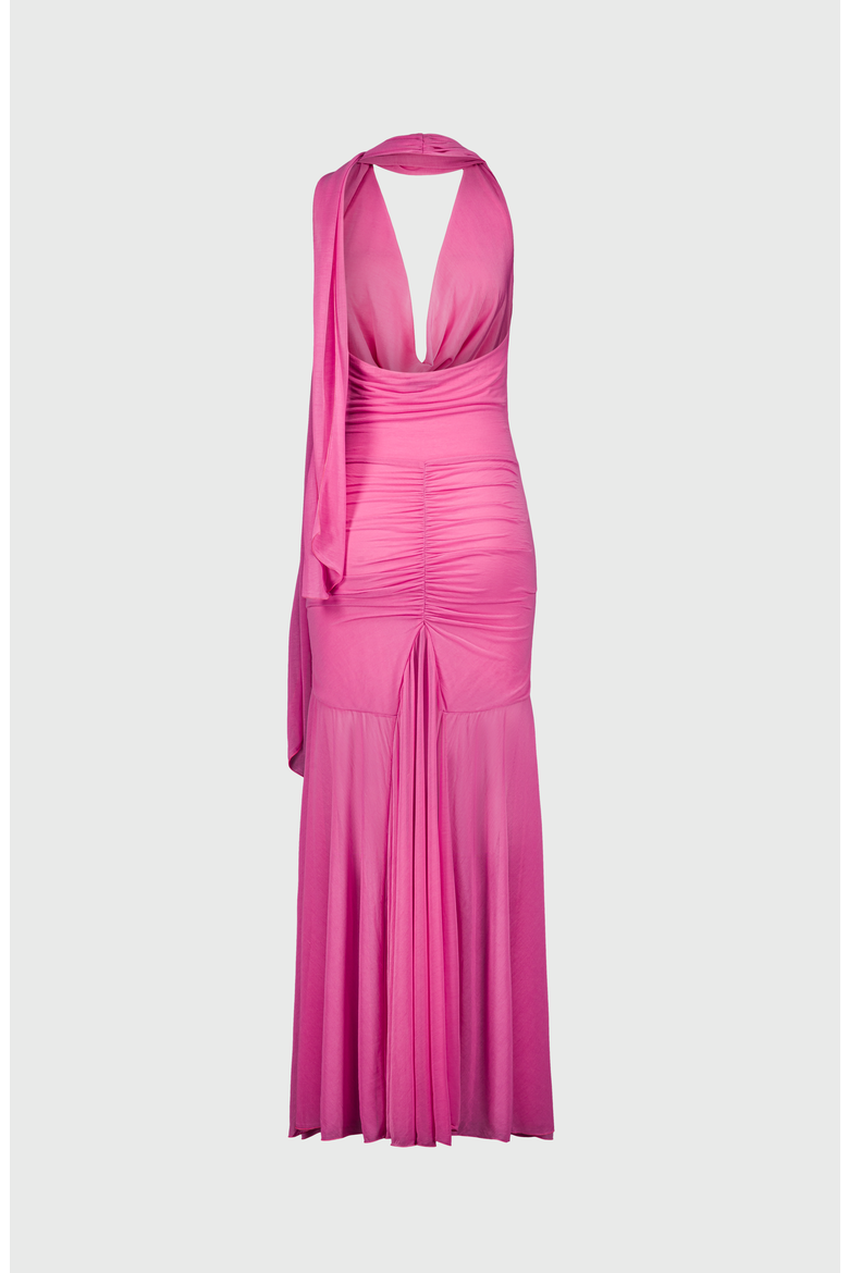 Dali Halterneck Dress, Alternate, color, Pink