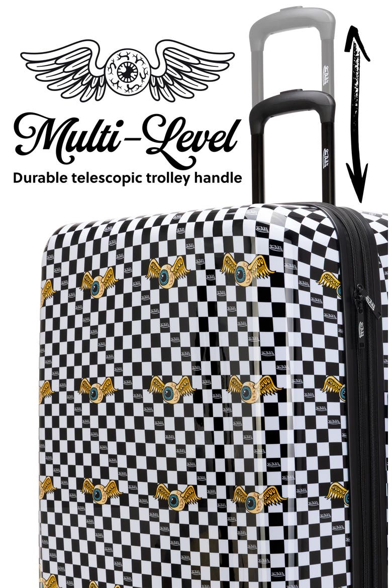 Kustom Kulture 3-Piece Expandable Hardside Spinner Luggage Set, Alternate, color, Vision Board