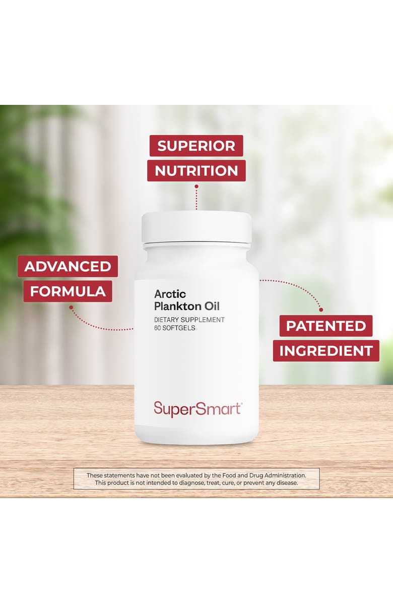 SuperSmart Arctic Plankton Oil 1000mg, Alternate, color, NO COLOR