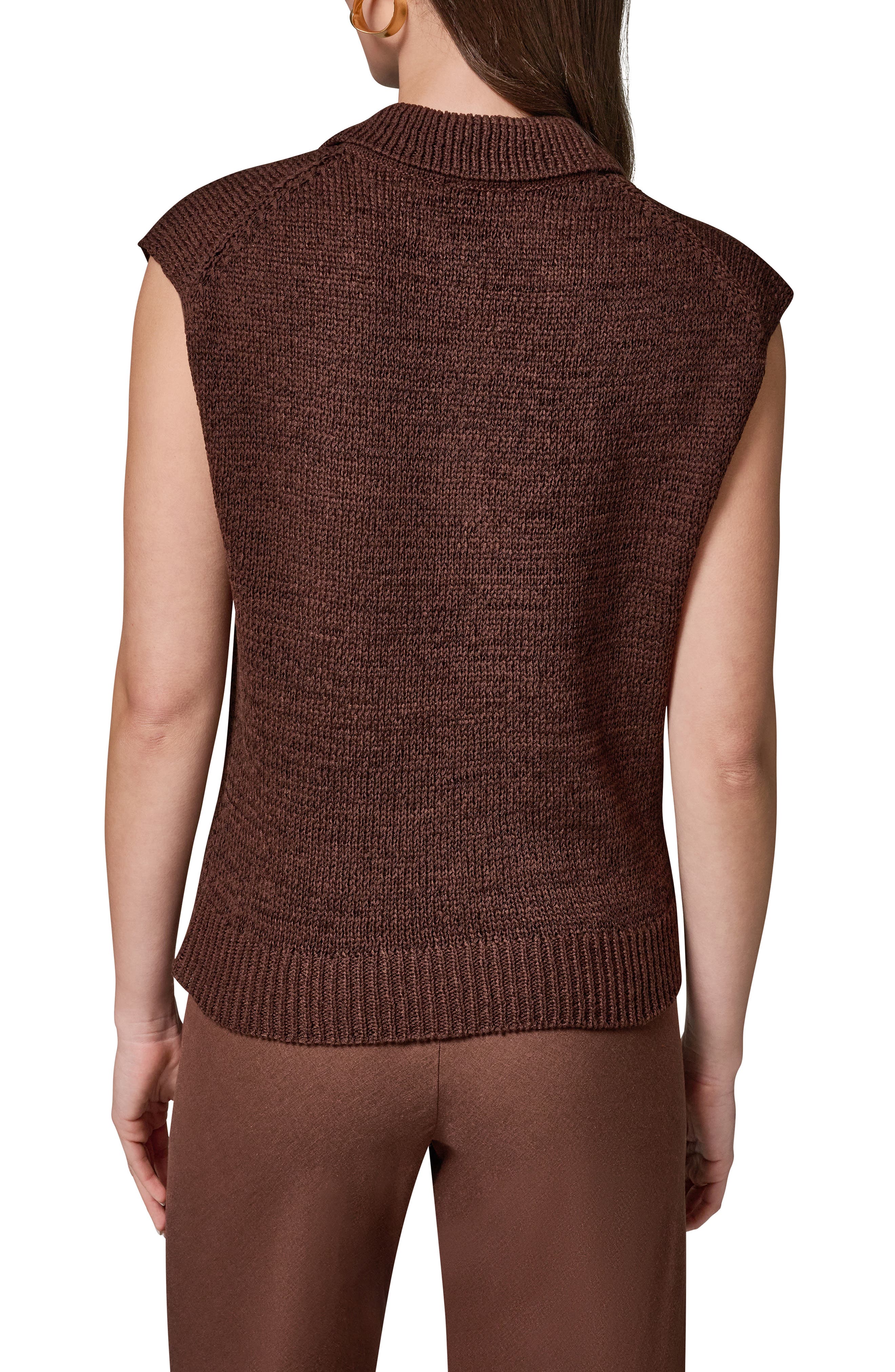 Sleeveless Polo Sweater - image 2
