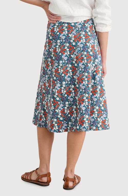 Shop Seasalt Cornwall Rose Floral A-line Skirt