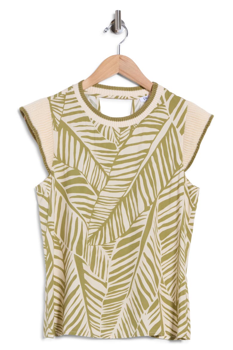 Mixed Media Top, Alternate, color, WILLOW