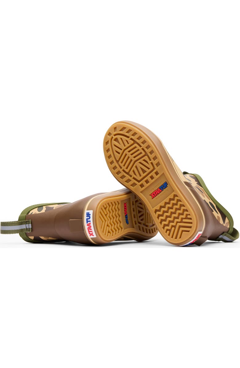 XTRATUF Waterproof Deck Boot, Alternate, color, Duck Camo/Beige/Bison