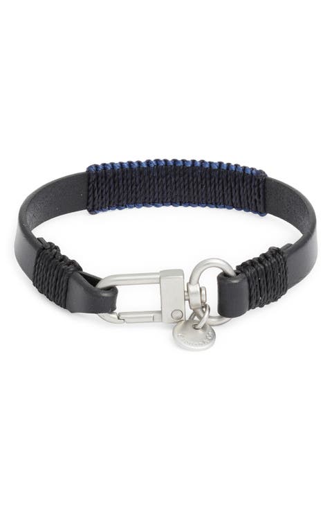 Colorblock Leather Bracelet