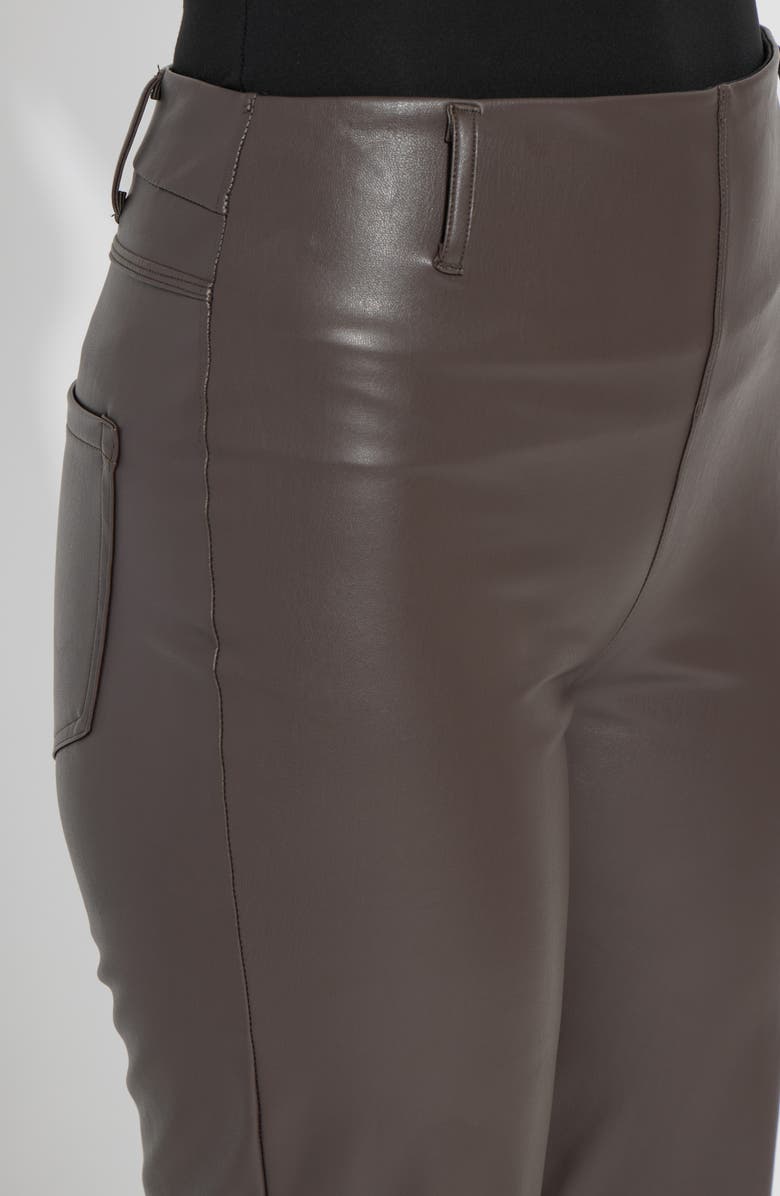 Lysse Flare Faux Leather Pants, Alternate, color, Rch Cocoa
