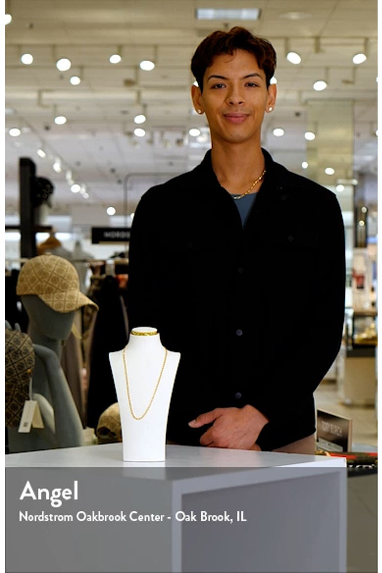 14K Gold Etched Chain Necklace (Nordstrom Exclusive) video
