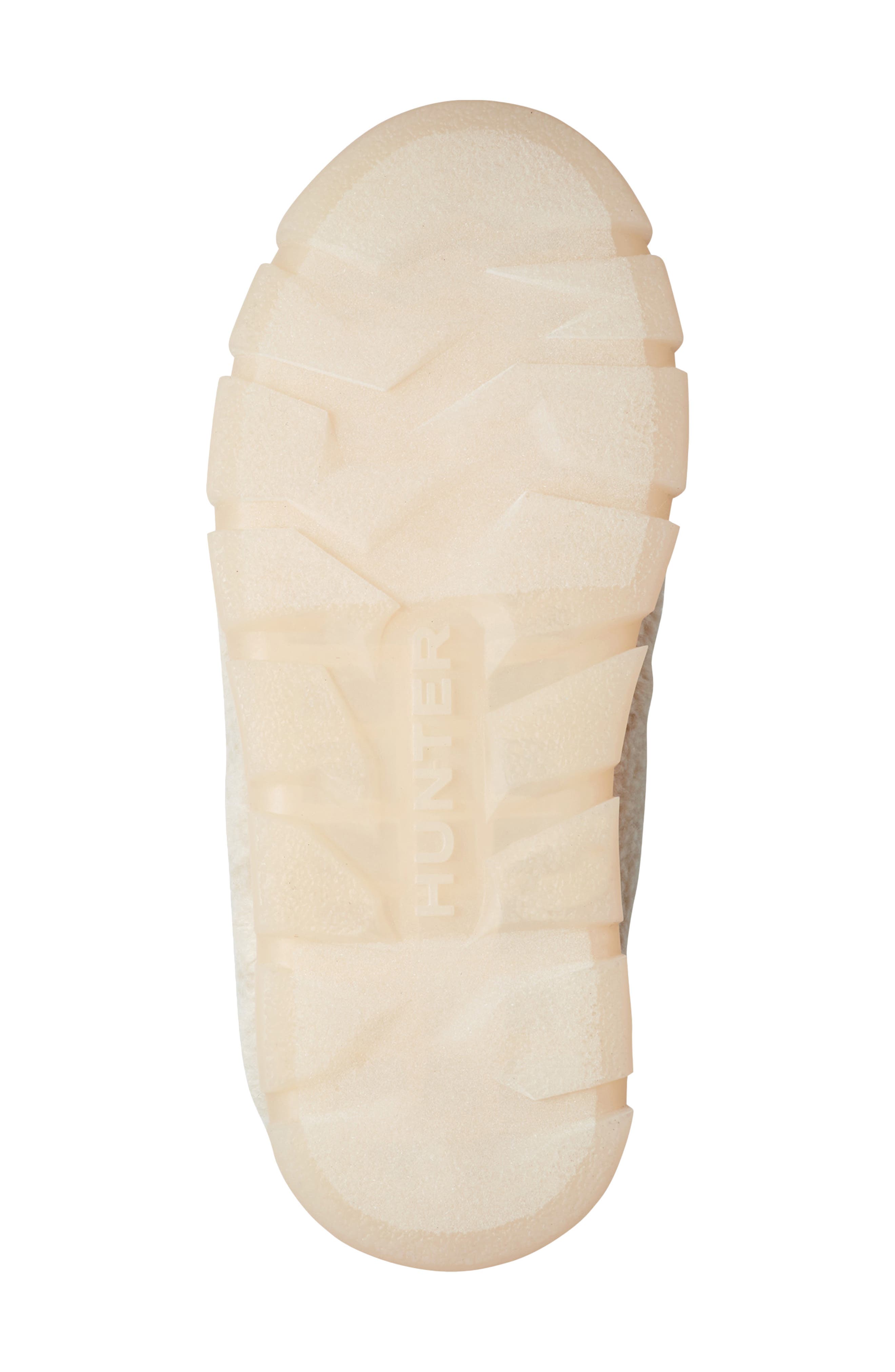 Hunter Maran Waterproof High Pile Fleece Boot, Alternate, color, Light Natural