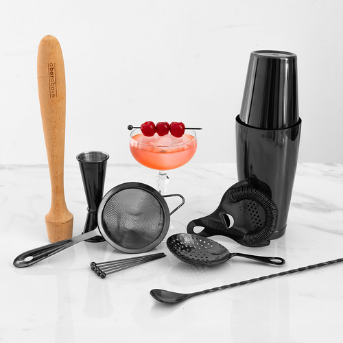 A Bar Above 14 Piece Craft Bar Set, Black In Black