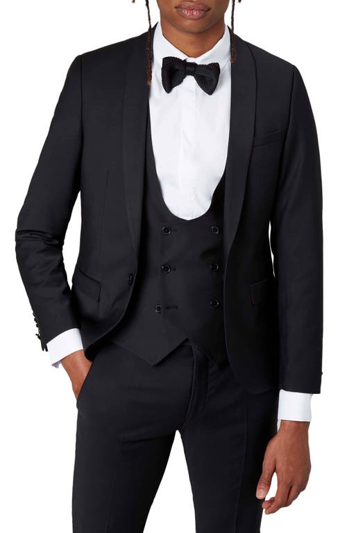 Twisted Tailor Ellroy Skinny Fit Suit Jacket in Black  product
