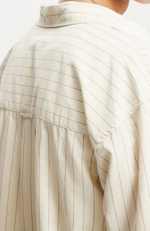 COTTON ON CROPPED OXFORD LONG SLEEVE SHIRT