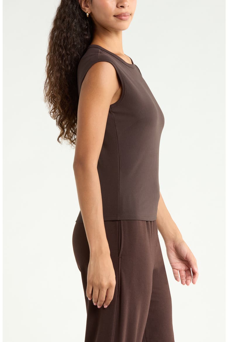 Rib Crewneck Tank, Alternate, color, BROWN MOLE