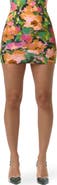 Naked Wardrobe Naked Floral Print Knit Miniskirt