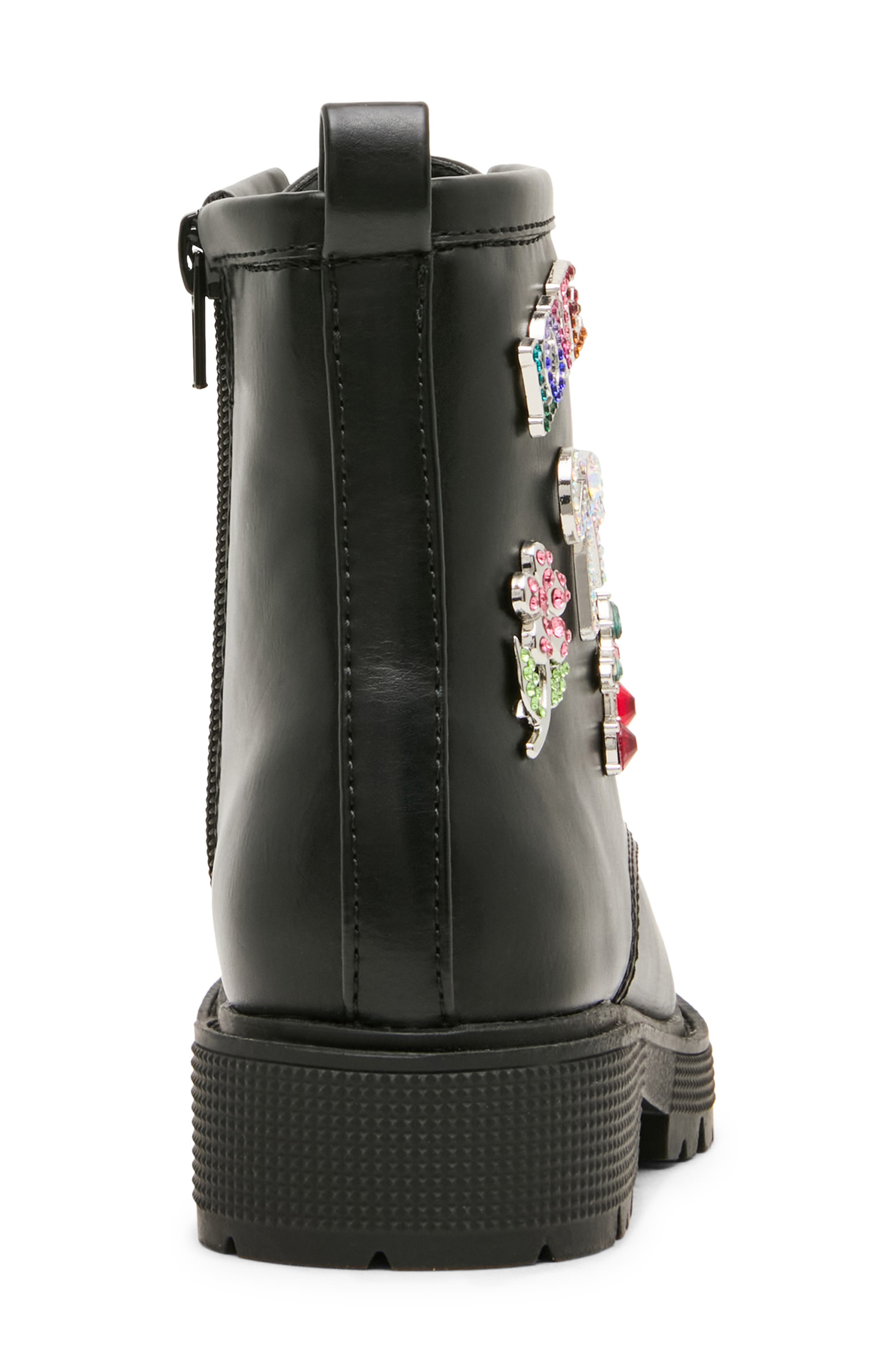 Kids' Sparky Biker Boot, Alternate, color, BLACK