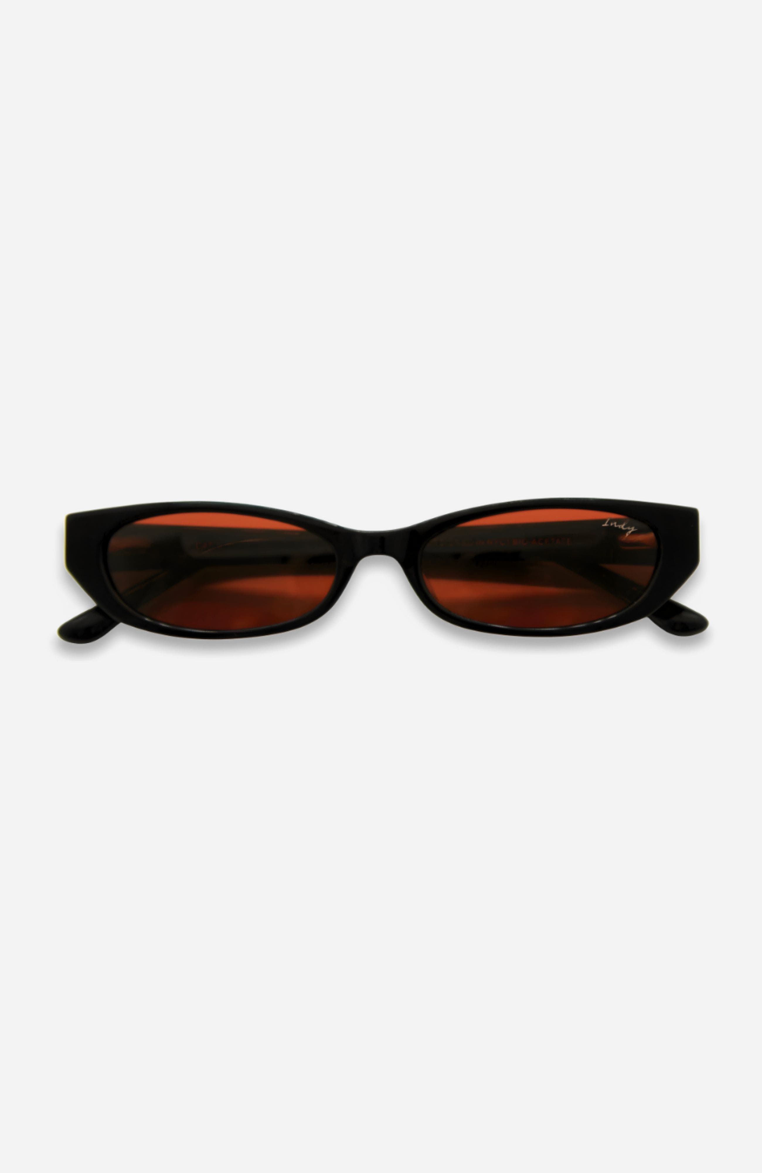 INDY Gisele Cateye Polarized Sunglasses in Black 