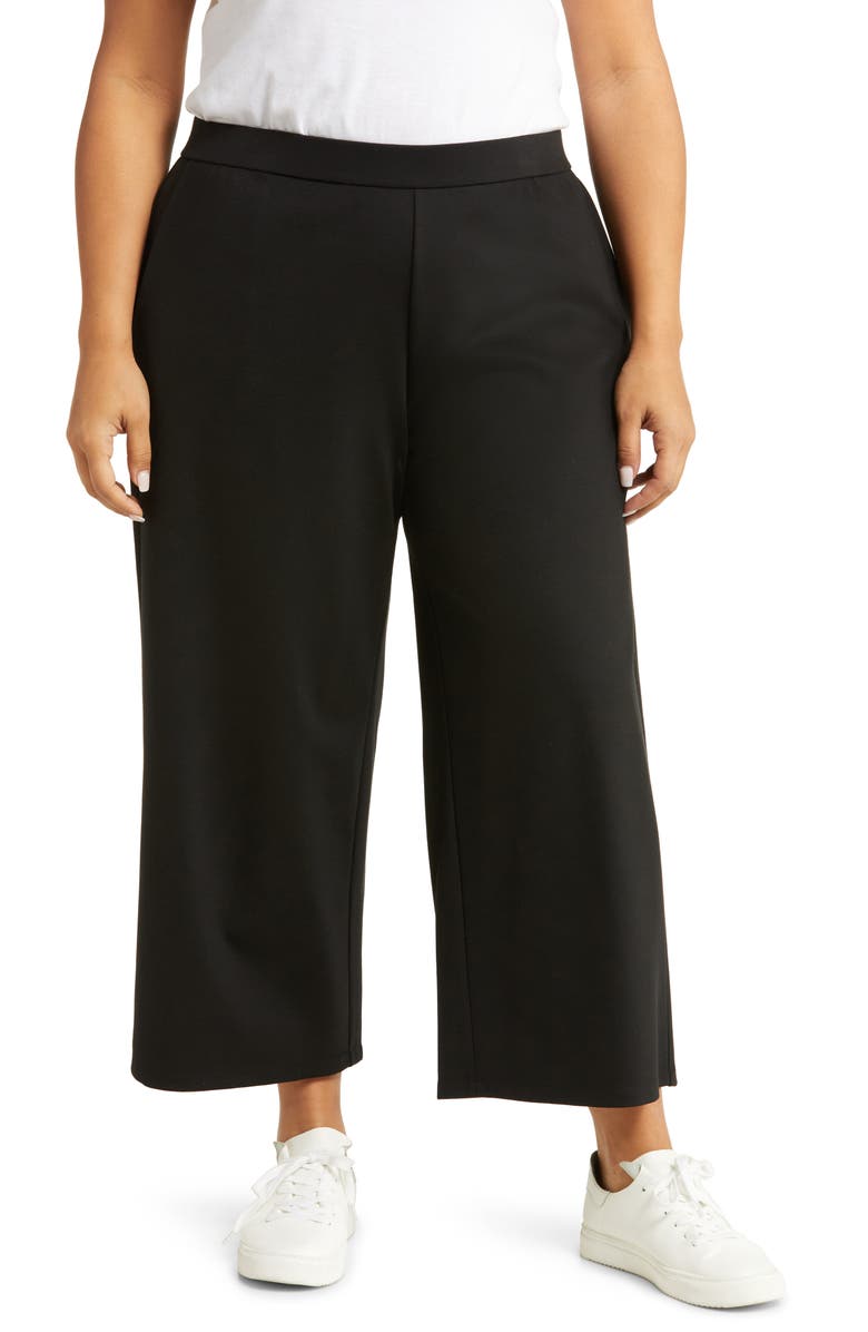 Eileen Fisher High Waist Crop Wide Leg Pants, Main, color, 