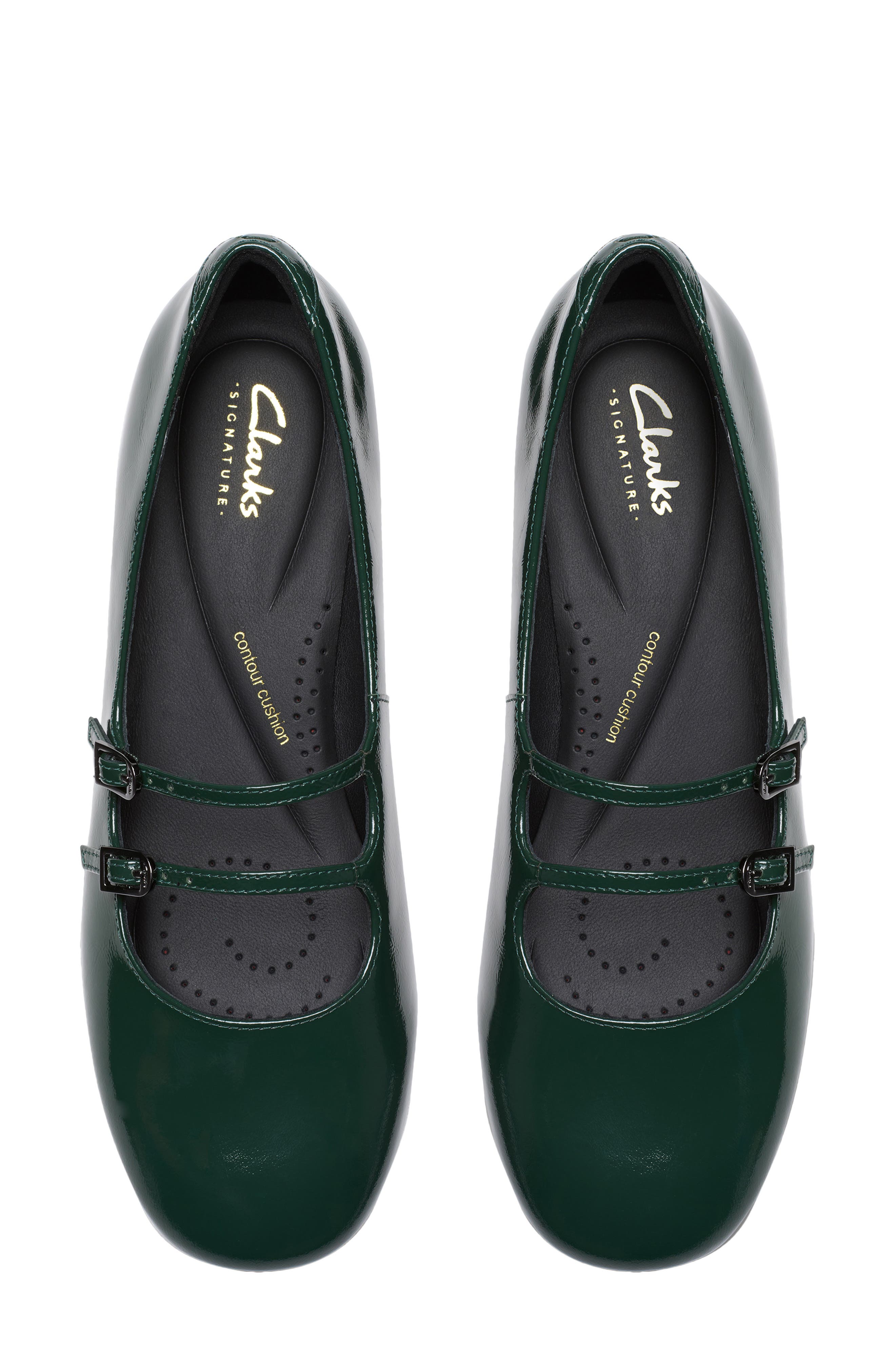 Daiss Shine Mary Jane Pump, Alternate, color, DARK GREEN