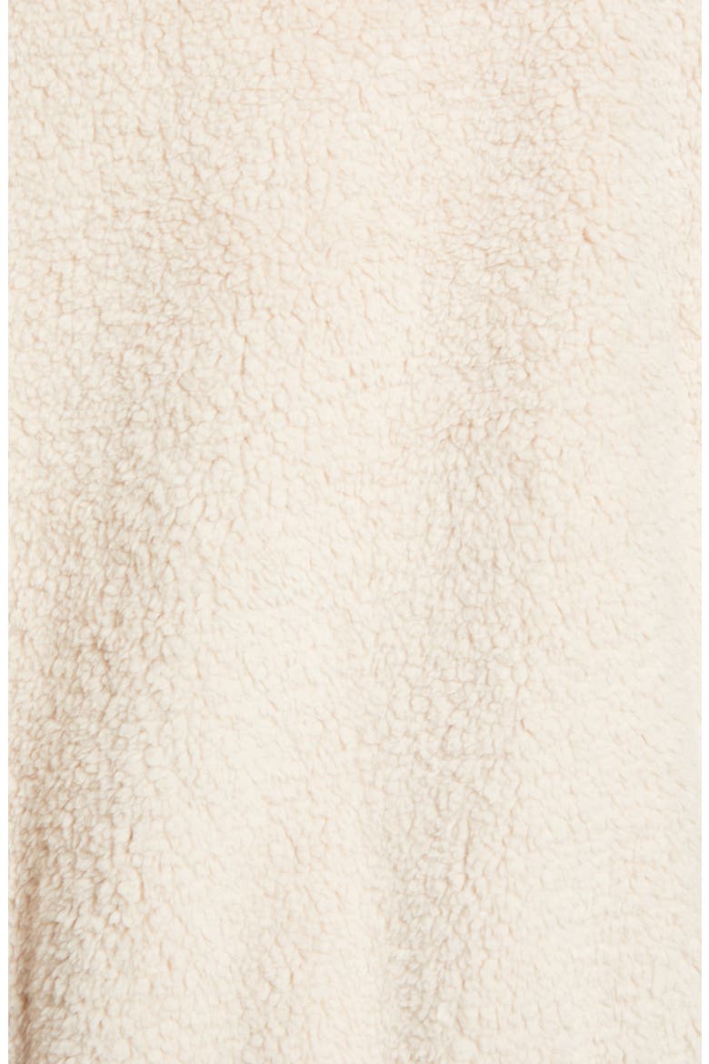 Faux Shearling Hoodie, Alternate, color, CREAM