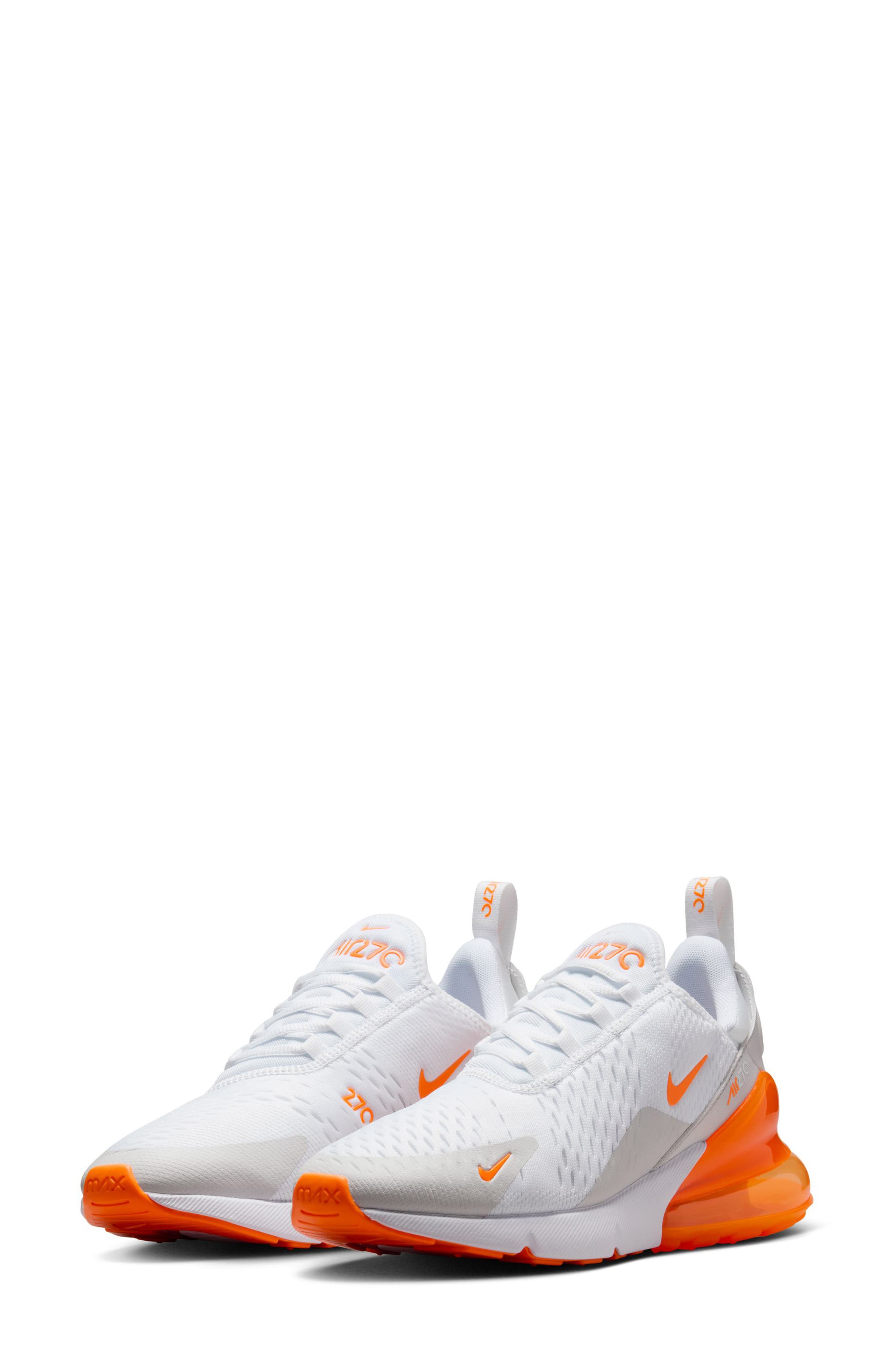 nike 270 air max white orange