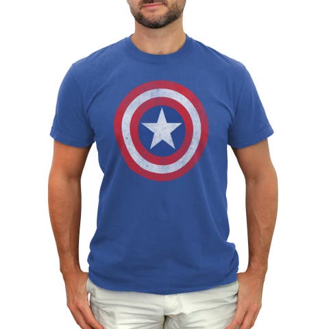 Men's Marvel Captain America Classic Shield  Graphic T-Shirt