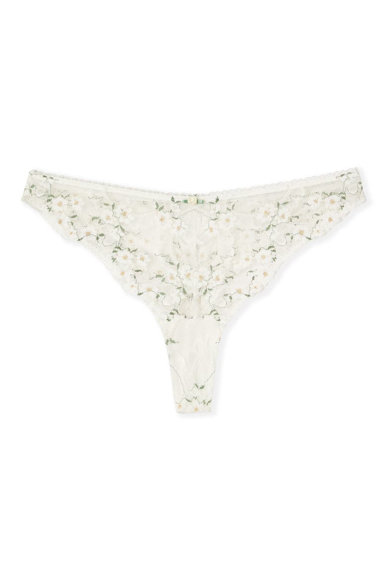 Bouquet Thong, Alternate, color, WHITE MULTI
