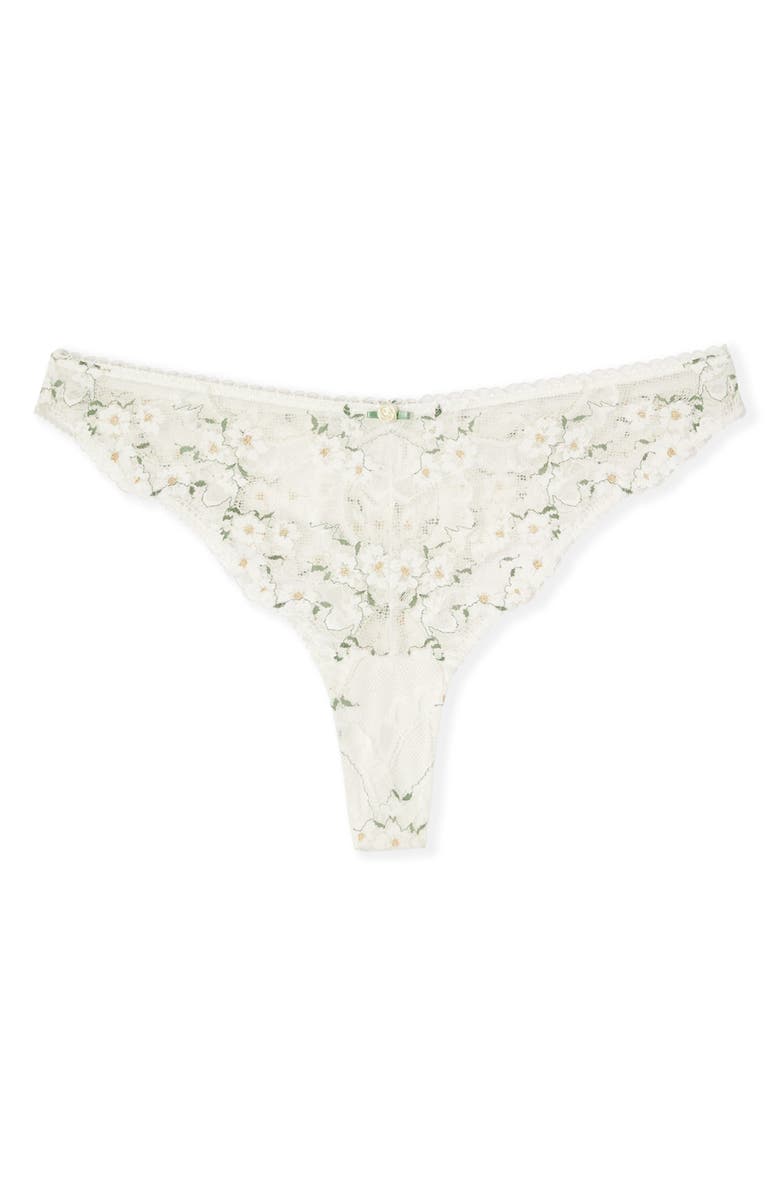 Etam Bouquet Thong, Alternate, color, White Multi