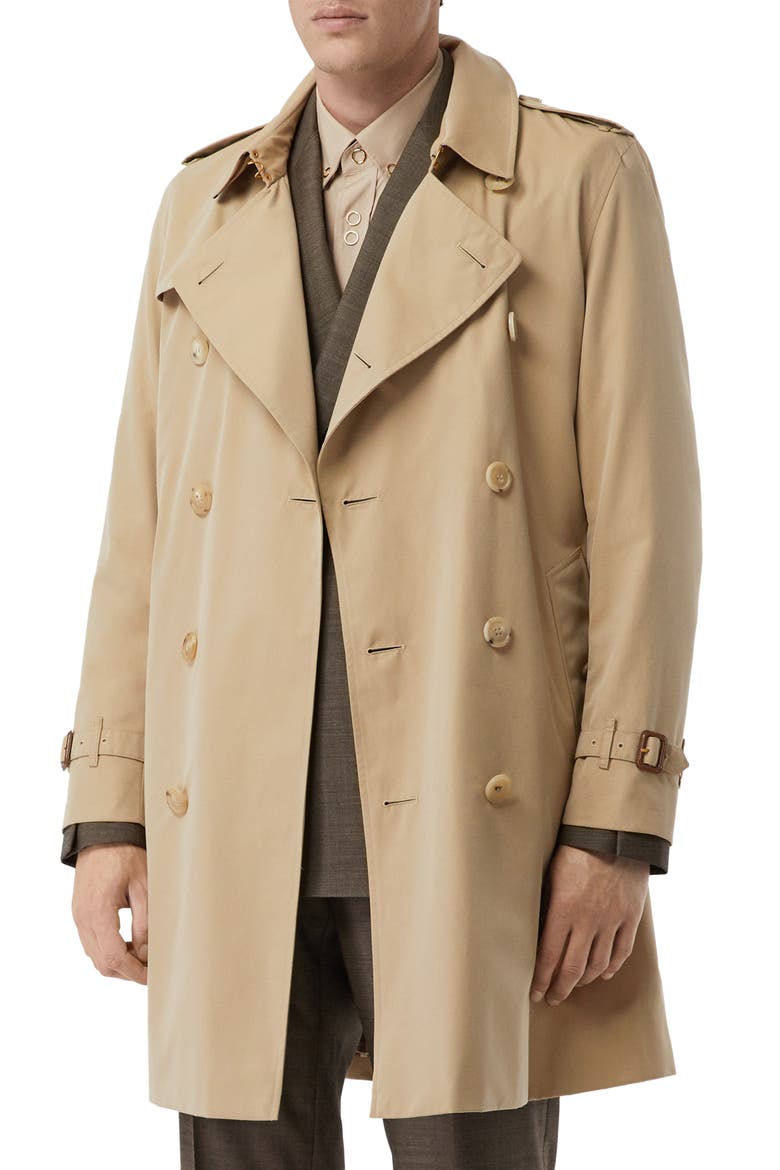 Kensington Mid Trench Coat, Alternate, color, HONEY