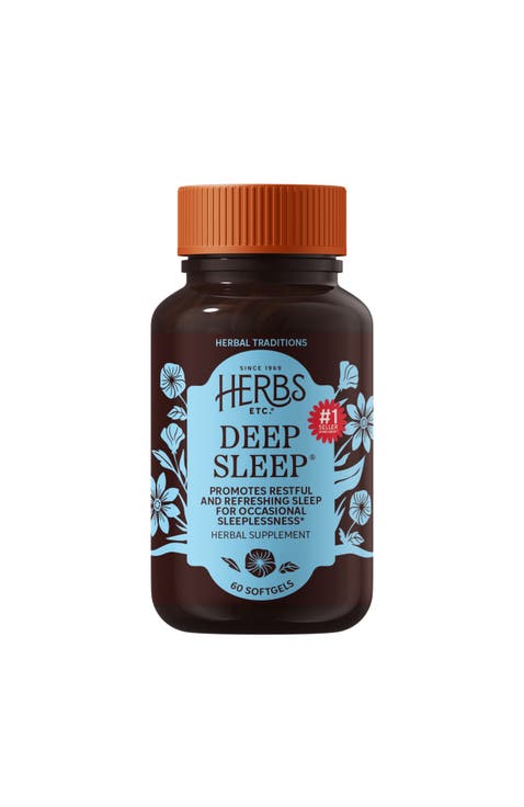 Deep Sleep Softgels - Herbal Sleep Support Supplement - Rest & Calming Support with Passionflower, Chamomile & Lemon Balm - 60 Softgels