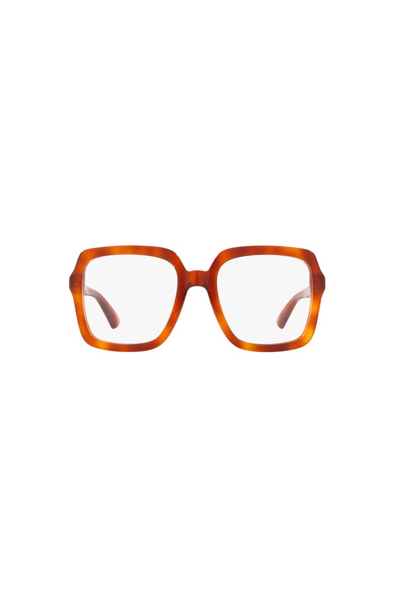55mm Rectangle optical glasses, Alternate, color, Tortoise