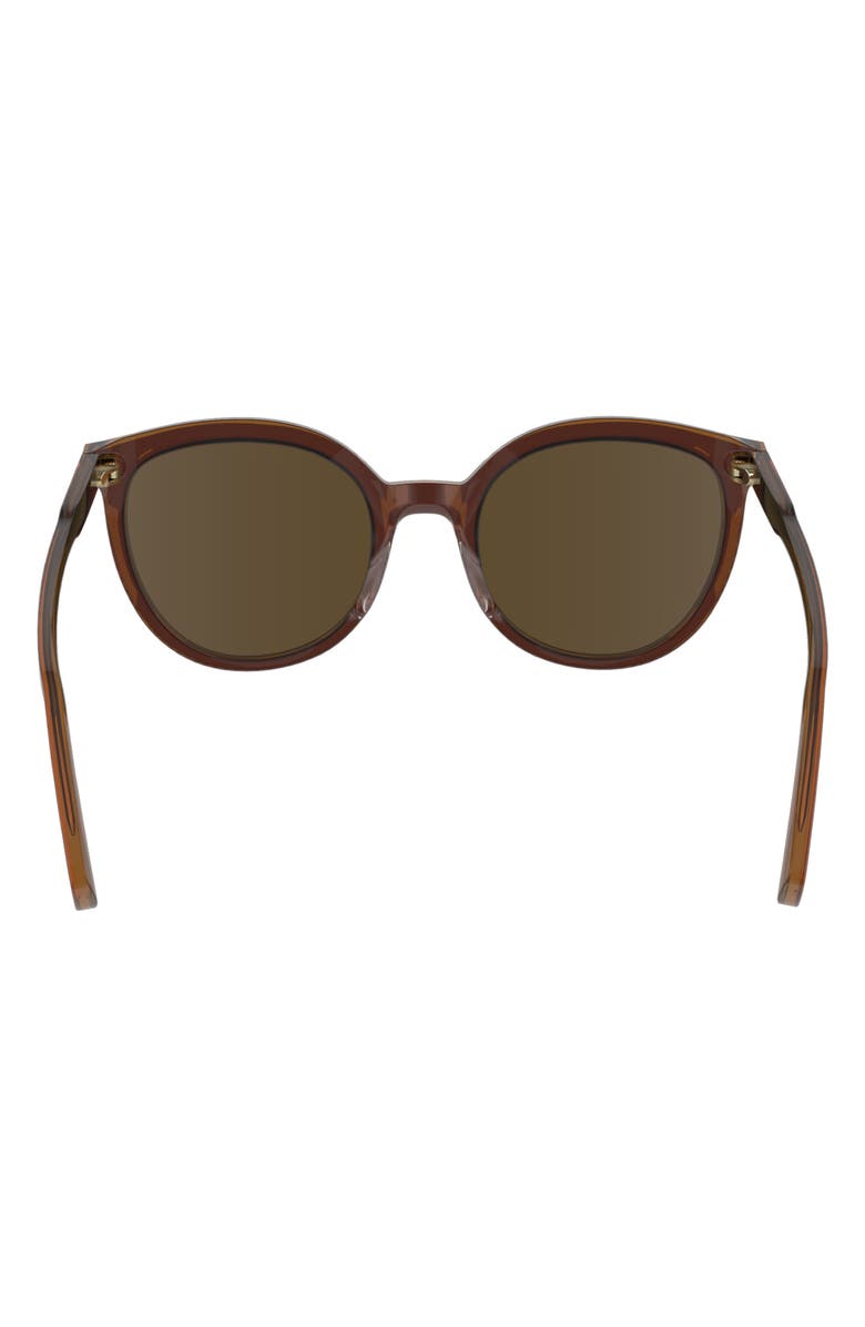 Longchamp 50mm Round Sunglasses, Alternate, color, Brown/ Caramel