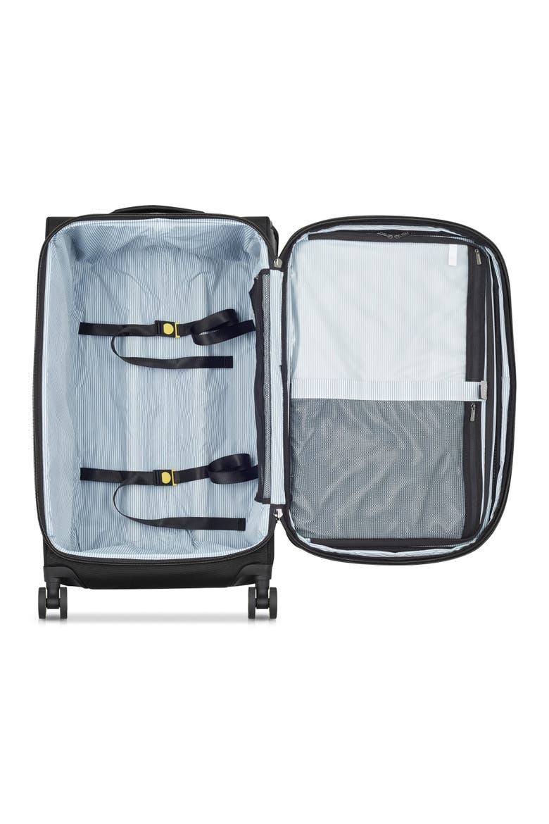 Wagram Softside Expandable 26" Medium Checked Spinner Luggage, Alternate, color, Black