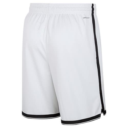 Nike White Brooklyn Nets 2024/25 Association Edition Swingman Shorts In White