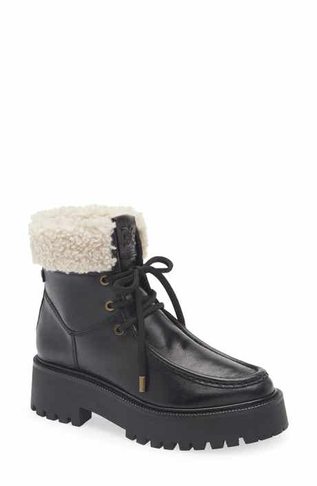 Sam Edelman Elara Faux Shearling Lined Lug Sole Boot