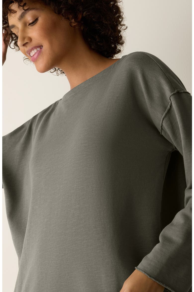 Bateau Neck Boxy Top, Alternate, color, BAY LEAF