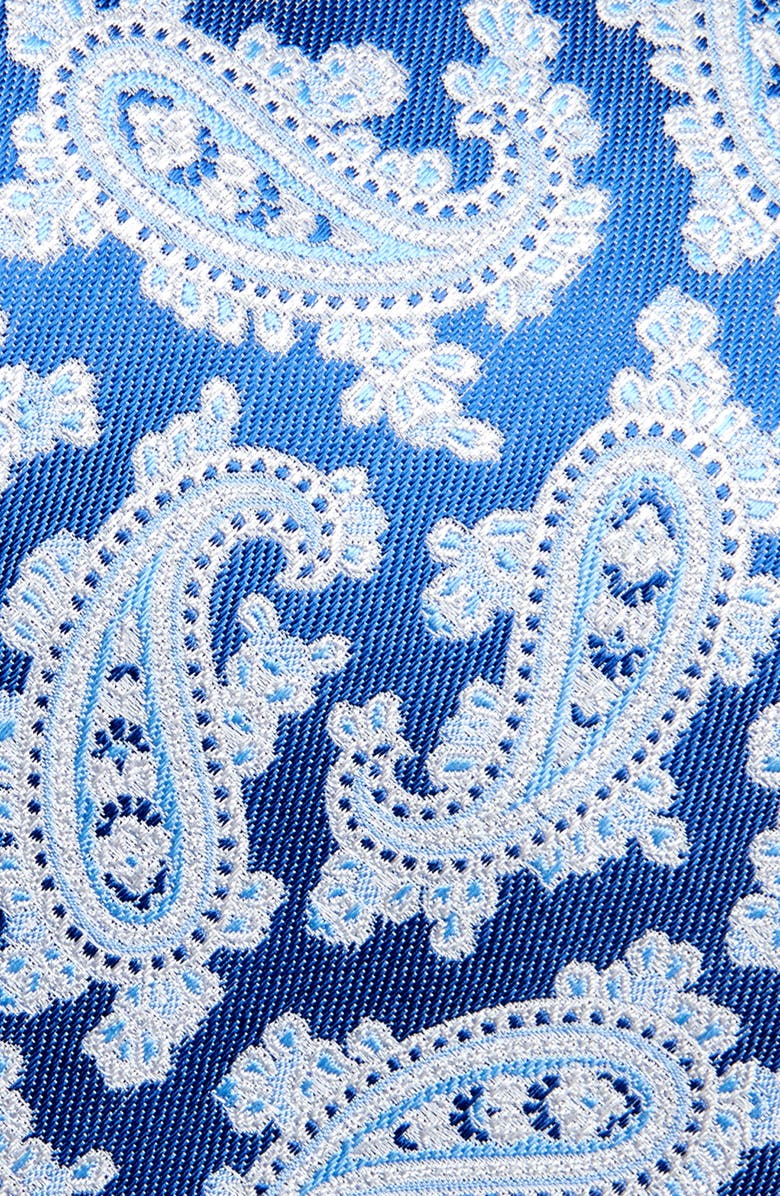 David Donahue Paisley Silk Tie, Alternate, color, Blue