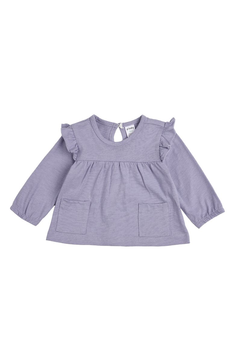 PL Baby by Petit Lem 4-Piece Faux Fur Vest Set, Alternate, color, Blue Plaid